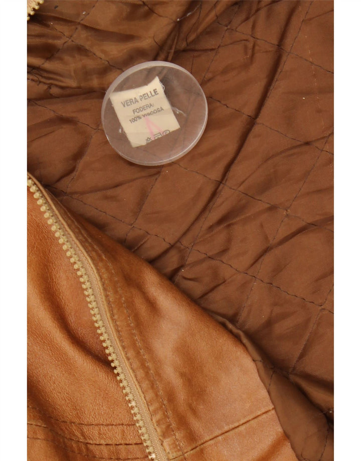 Giacca in pelle da uomo Nadine UK 40 grande in pelle marrone