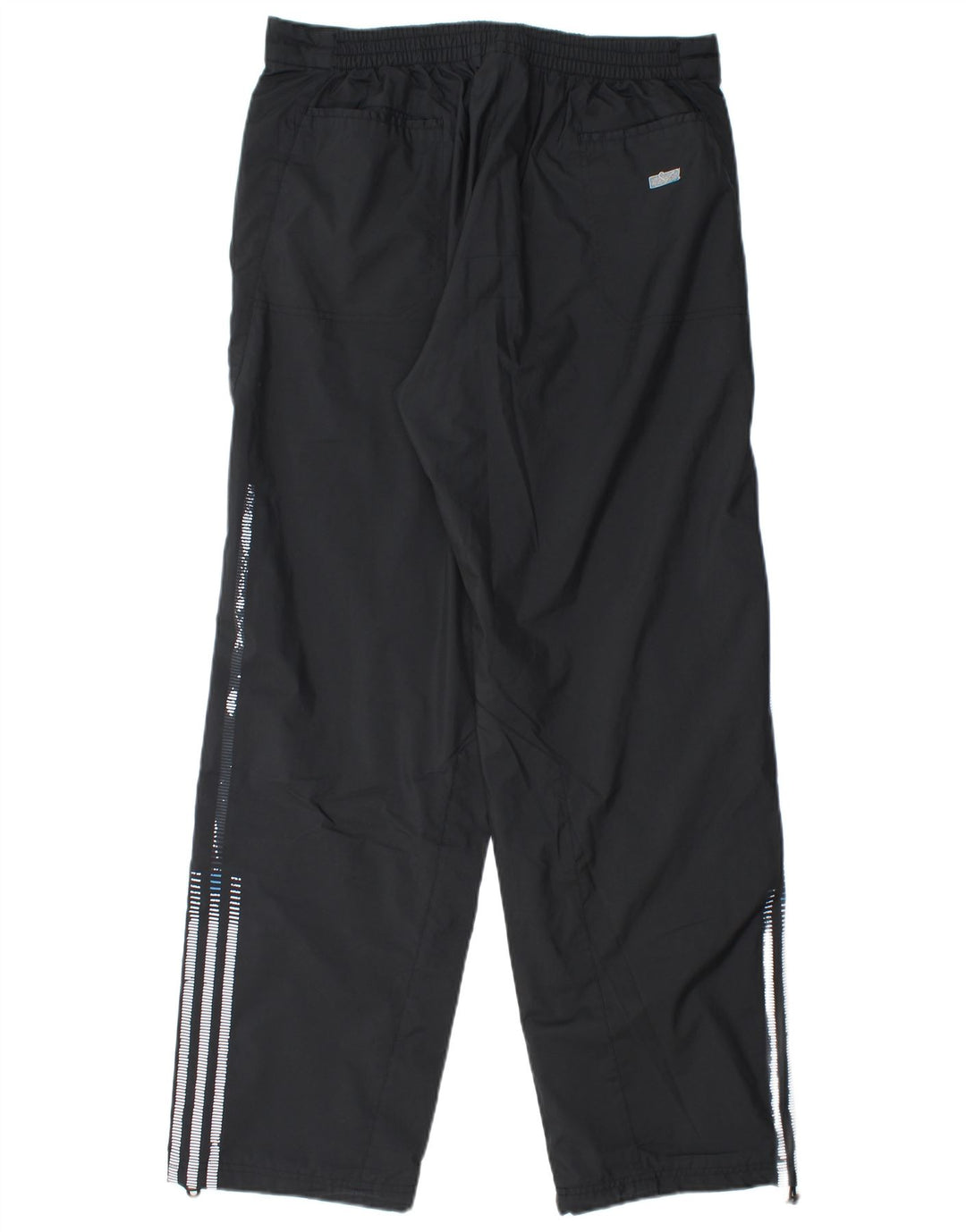 Pantaloni chino dritti da uomo Adidas medio poliestere nero