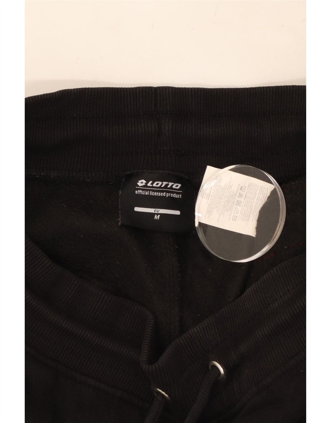 LOTTO Pantaloni da tuta con grafica da uomo Joggers Cotone medio nero