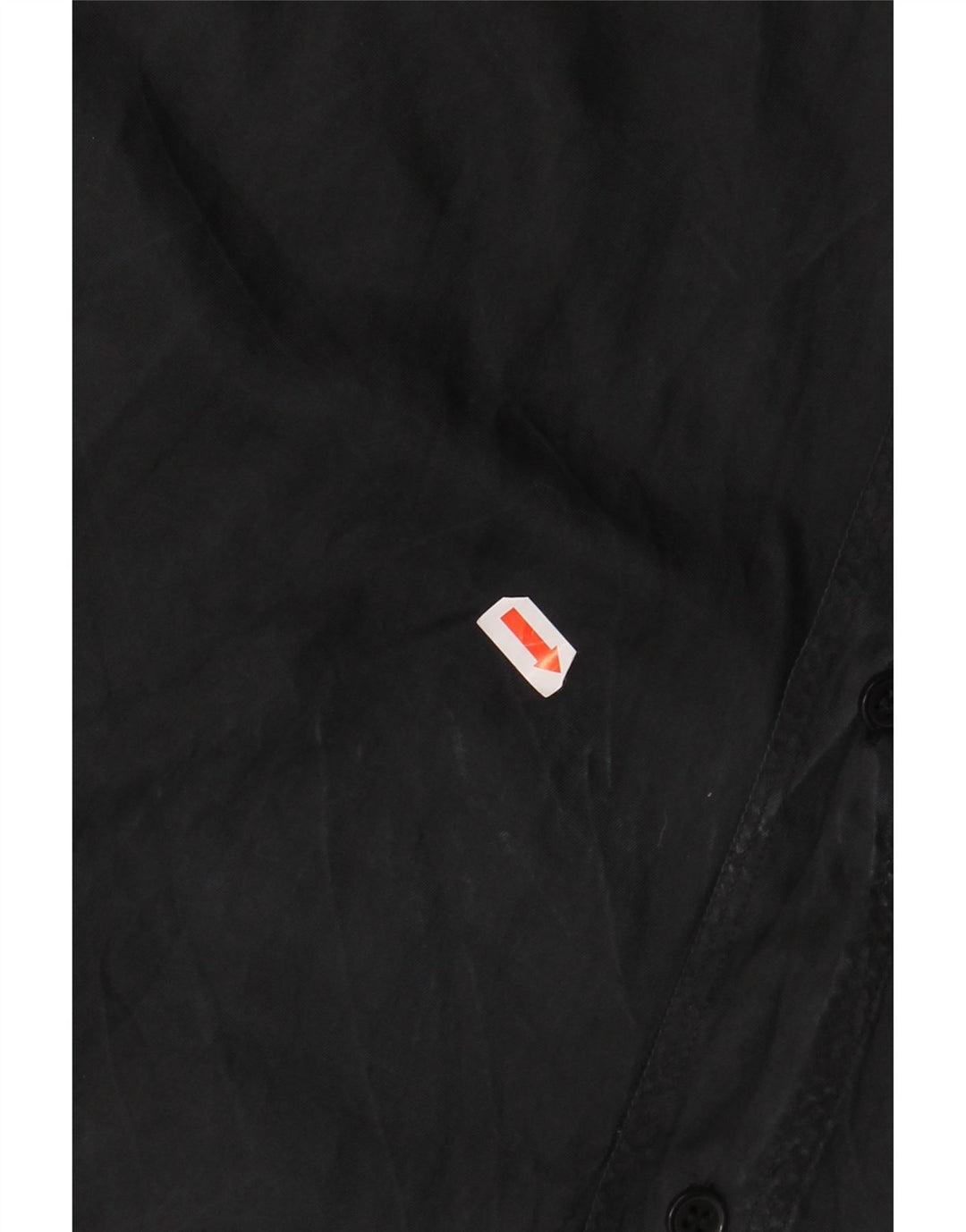 LES CHEMISES Mens Short Sleeve Shirt Large Black