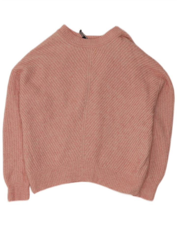 FRENCH CONNECTION Maglione da donna con scollo a barca UK 16 Large Rosa