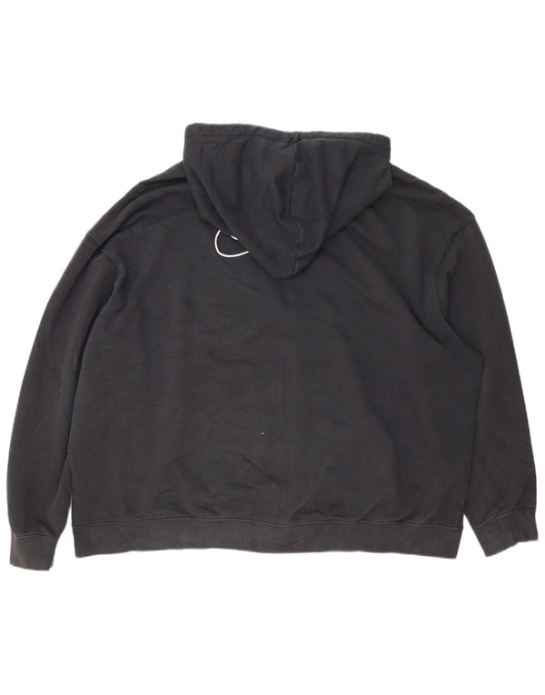 Felpa con cappuccio e zip oversize Nike Dri Fit da donna UK 18 XL cotone nero