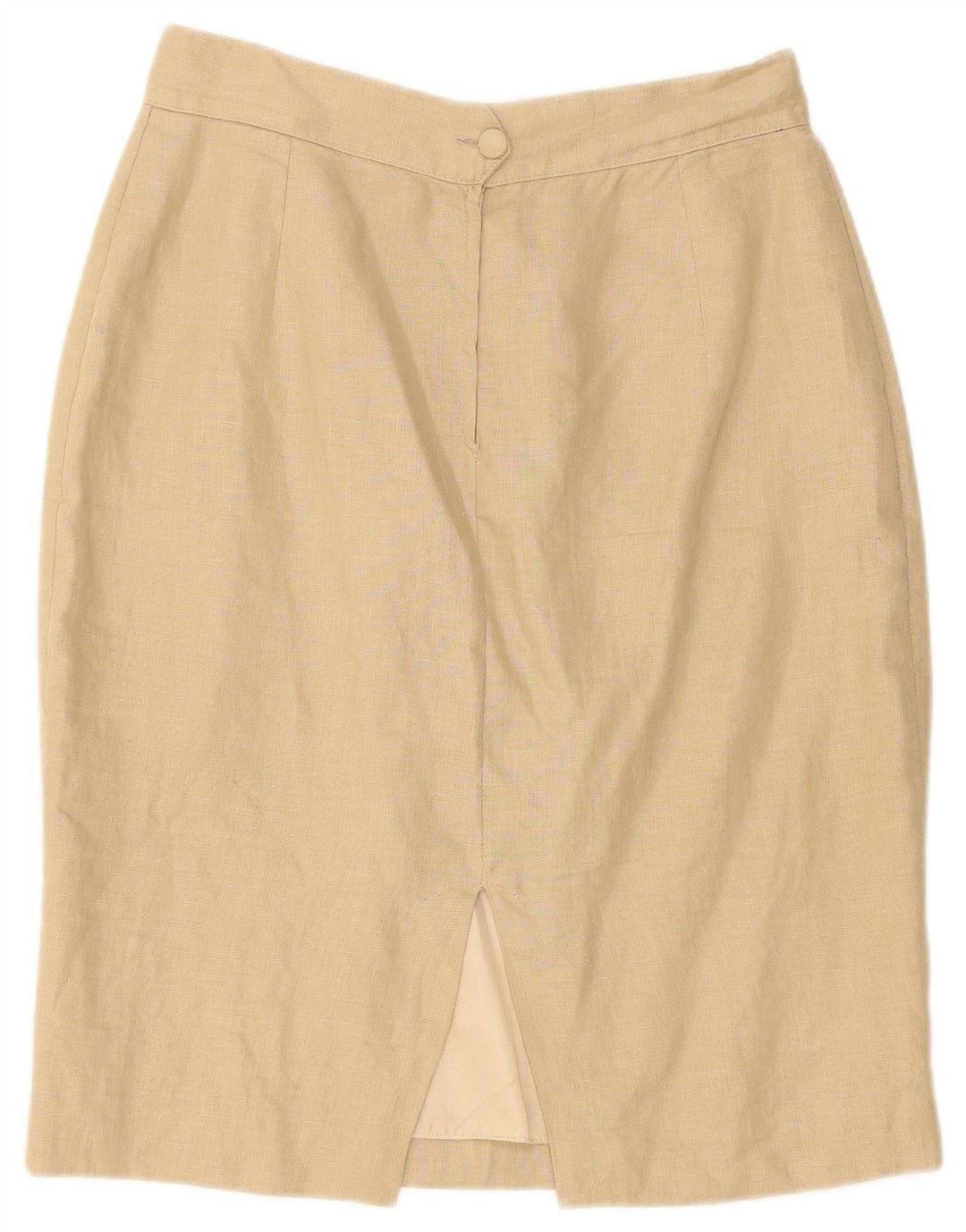 VINTAGE Womens Pencil Skirt IT 44 Medium W26  Beige