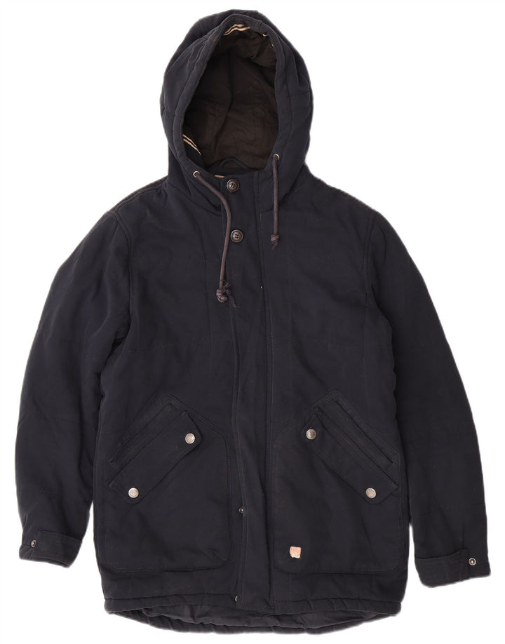 Giacca a vento con cappuccio da uomo Jack & Jones UK 36 Small Poliestere blu navy