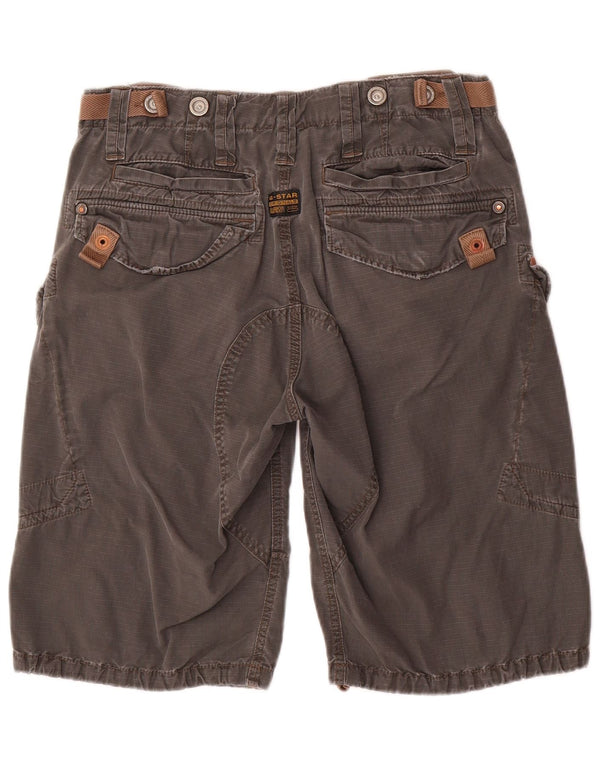 Pantaloncini cargo grafici da uomo G-Star W32 cotone grigio medio