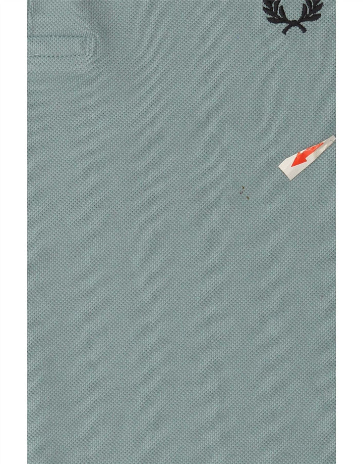 Polo da uomo Fred Perry in cotone a righe blu medio