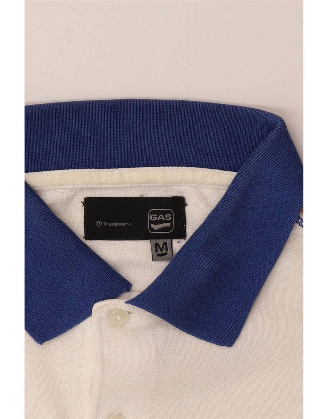 GAS Mens Polo Shirt Medium White