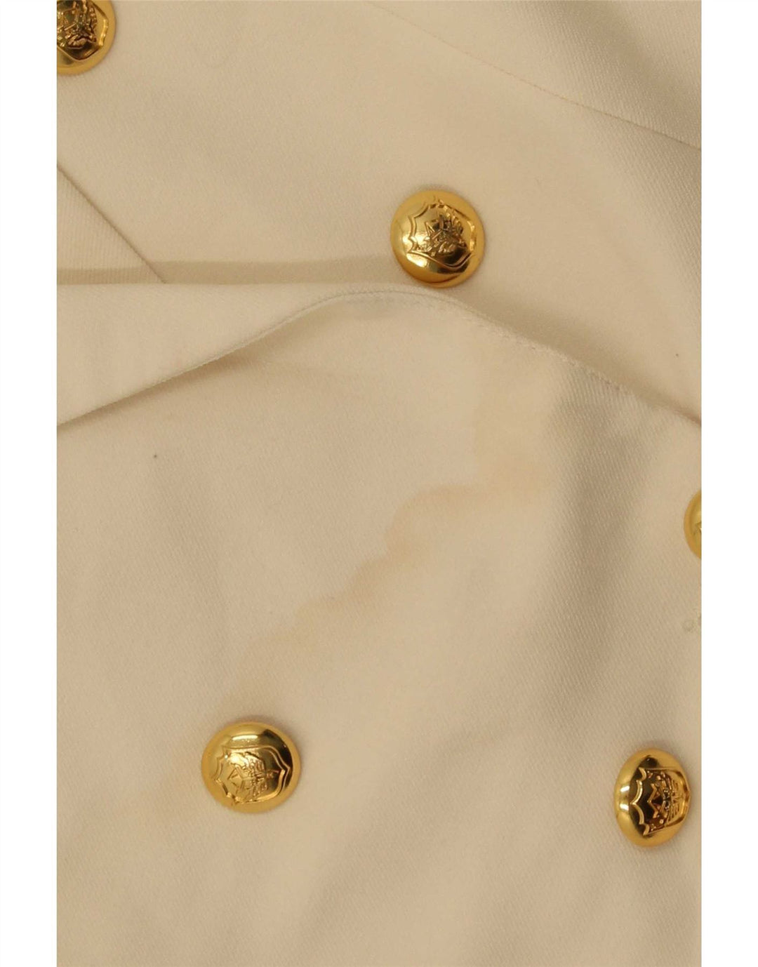 Giacca blazer doppiopetto da donna Zara UK 14 XL poliestere bianco sporco