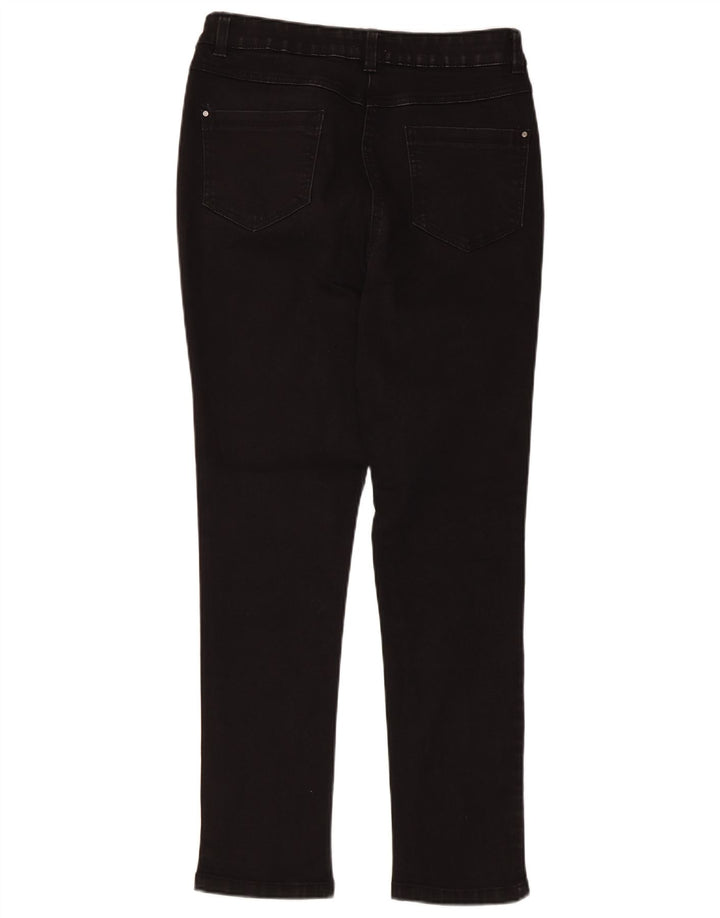 Jeans slim da donna M&Co UK 12 medio W30 L27 cotone nero