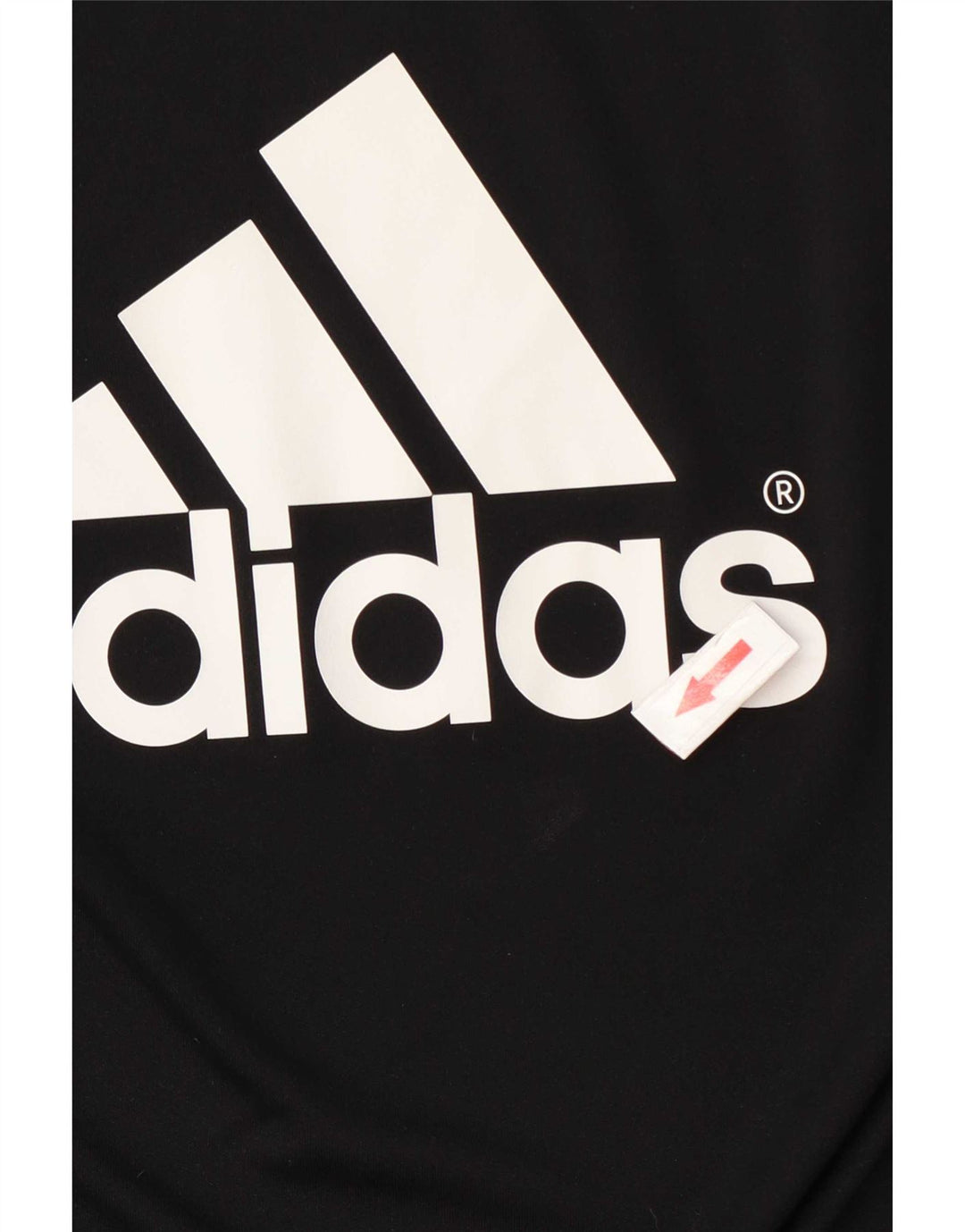 T-shirt grafica Adidas Climalite da uomo, grande, in poliestere nero