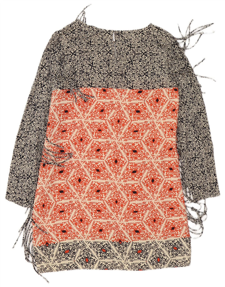 Abito tubino oversize da donna ZARA UK 10 piccolo multicolore