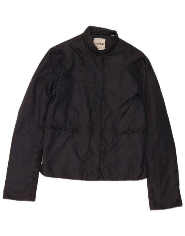 Giubbotto bomber da donna Aspesi UK 14 medio blu navy in poliammide