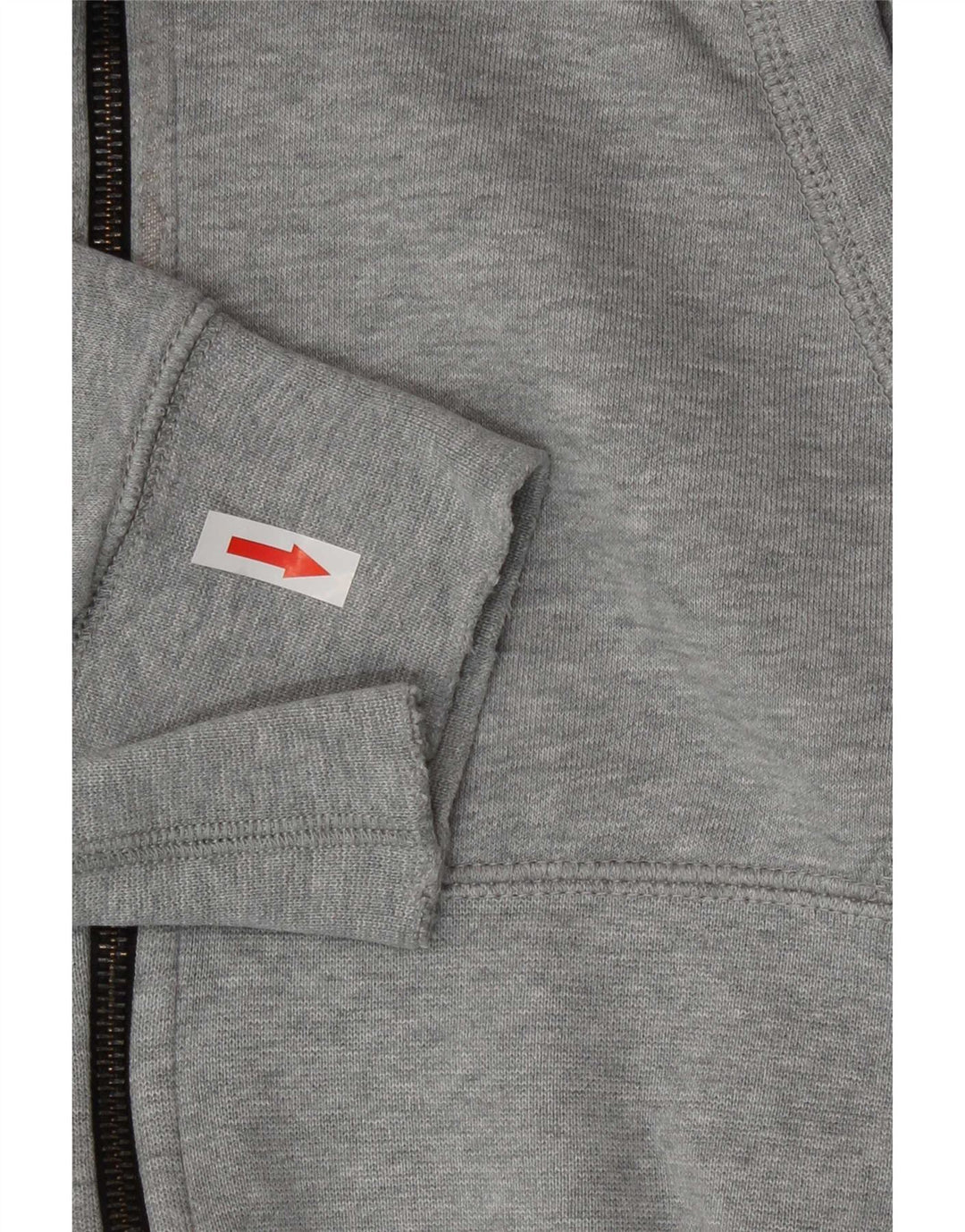 Felpa con cappuccio e zip Nike da uomo, grande, in cotone grigio