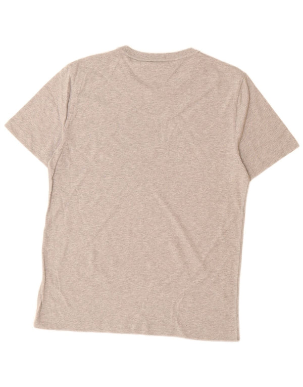 TOMMY HILFIGER T-shirt da uomo Top Large in cotone grigio
