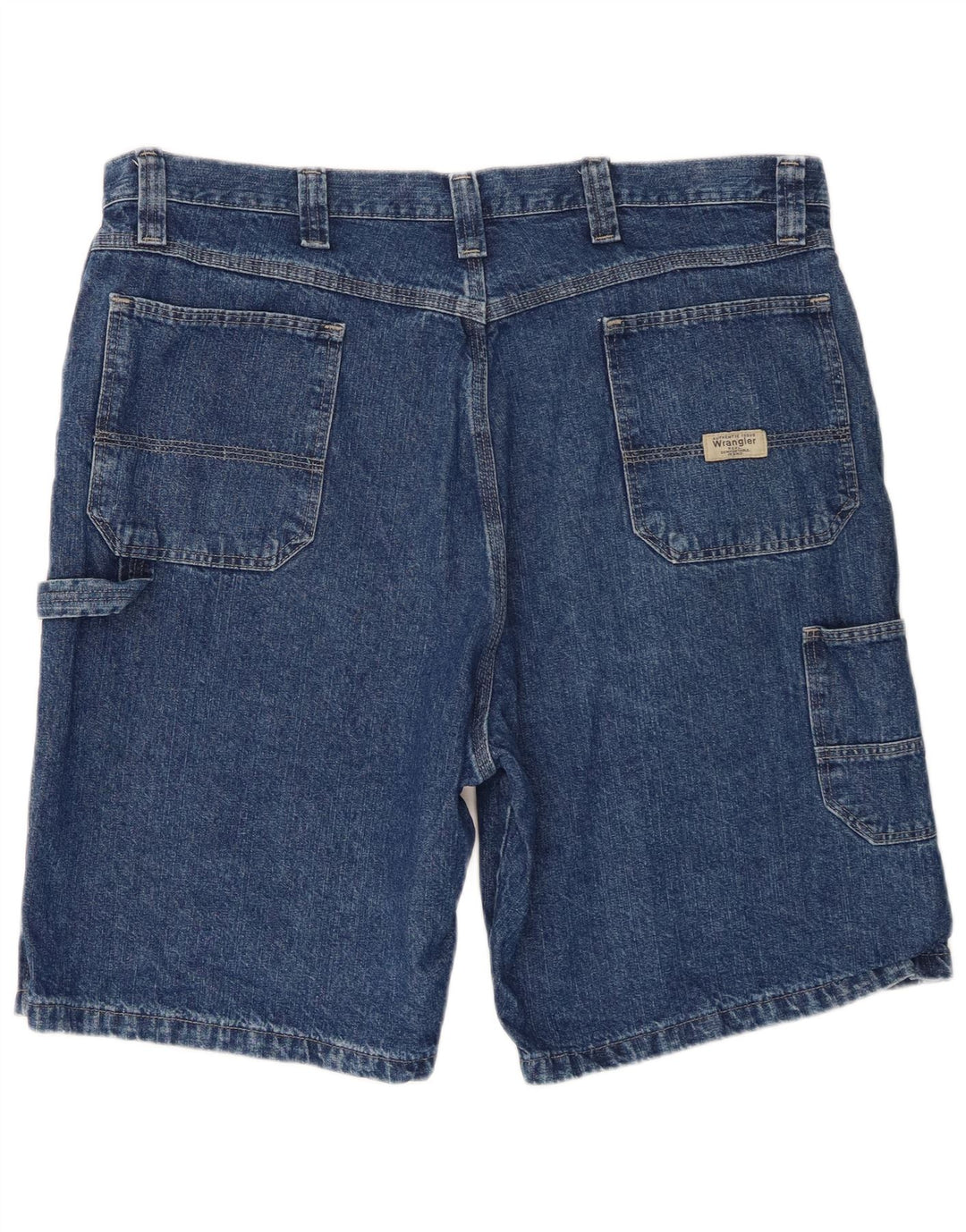 Pantaloncini di jeans cargo da uomo Wrangler W38 XL cotone blu