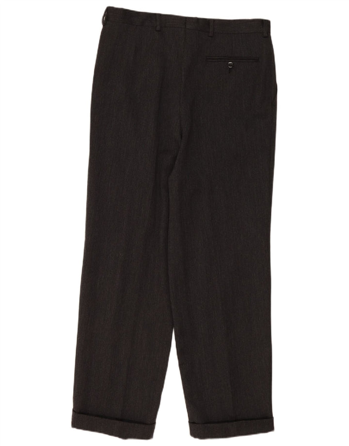 Pantaloni da abito da uomo con pegging Cacharel IT 50 Large W34 L31 Grigio