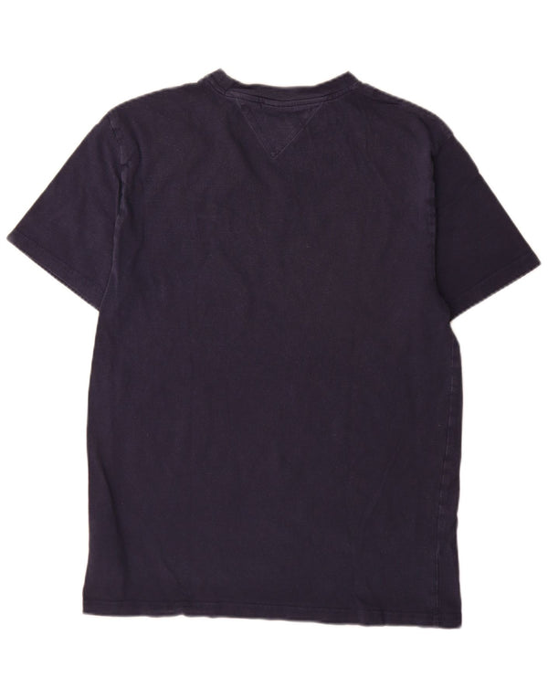 T-shirt grafica da uomo Tommy Hilfiger media cotone blu navy