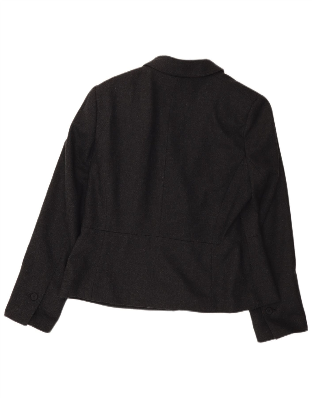 Giacca blazer a 1 bottone da donna Laura Ashley UK 18 XL lana grigia