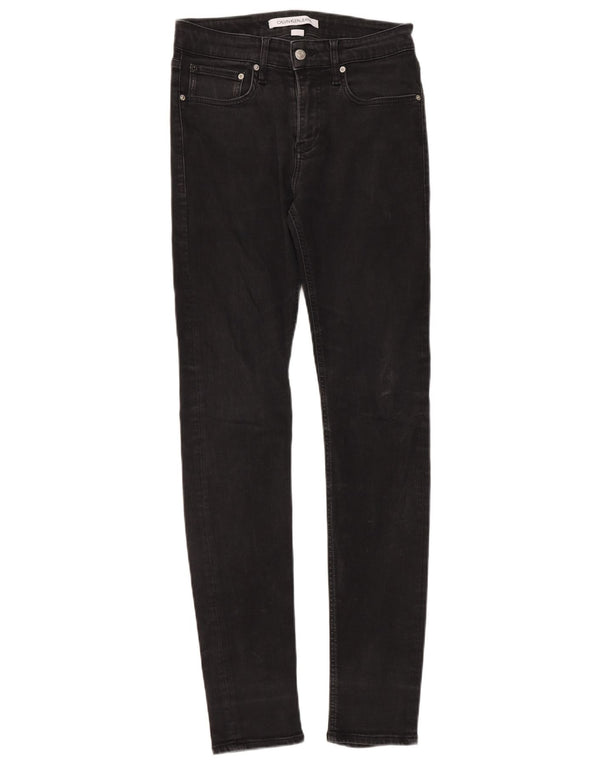 CALVIN KLEIN Jeans skinny da uomo W30 L34 cotone nero