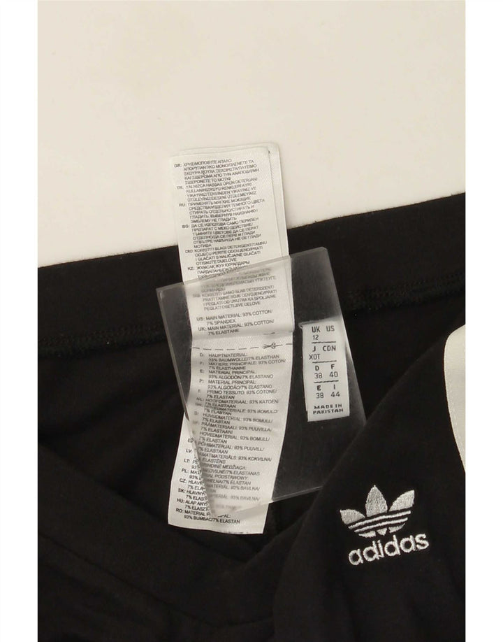 Leggings Adidas da donna UK 12 medio nero cotone