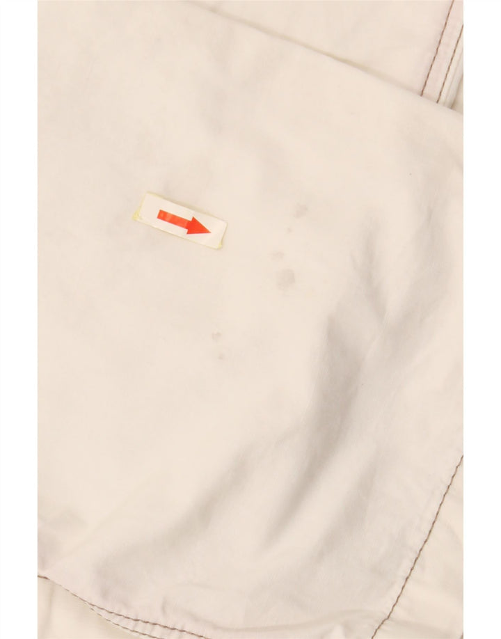 Pantaloni dritti da uomo VINTAGE vestibilità regolare W34 L32 bianco sporco