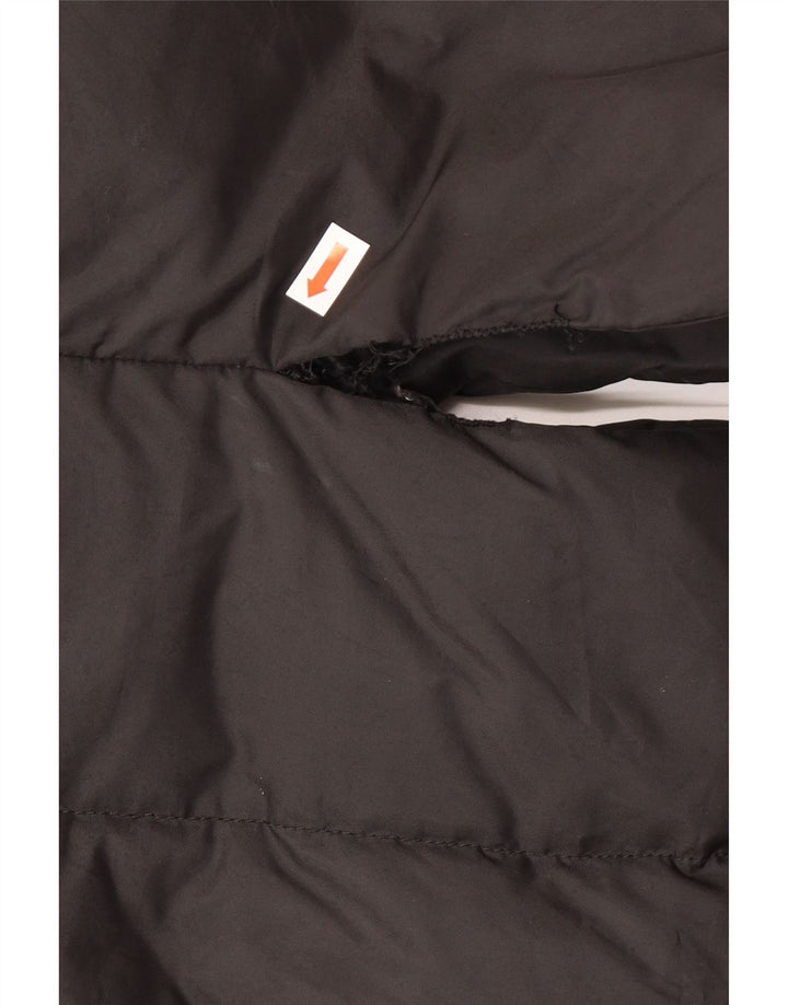 Max & Co. Giacca imbottita a maniche corte da donna UK 12 Medium Nero Poliestere