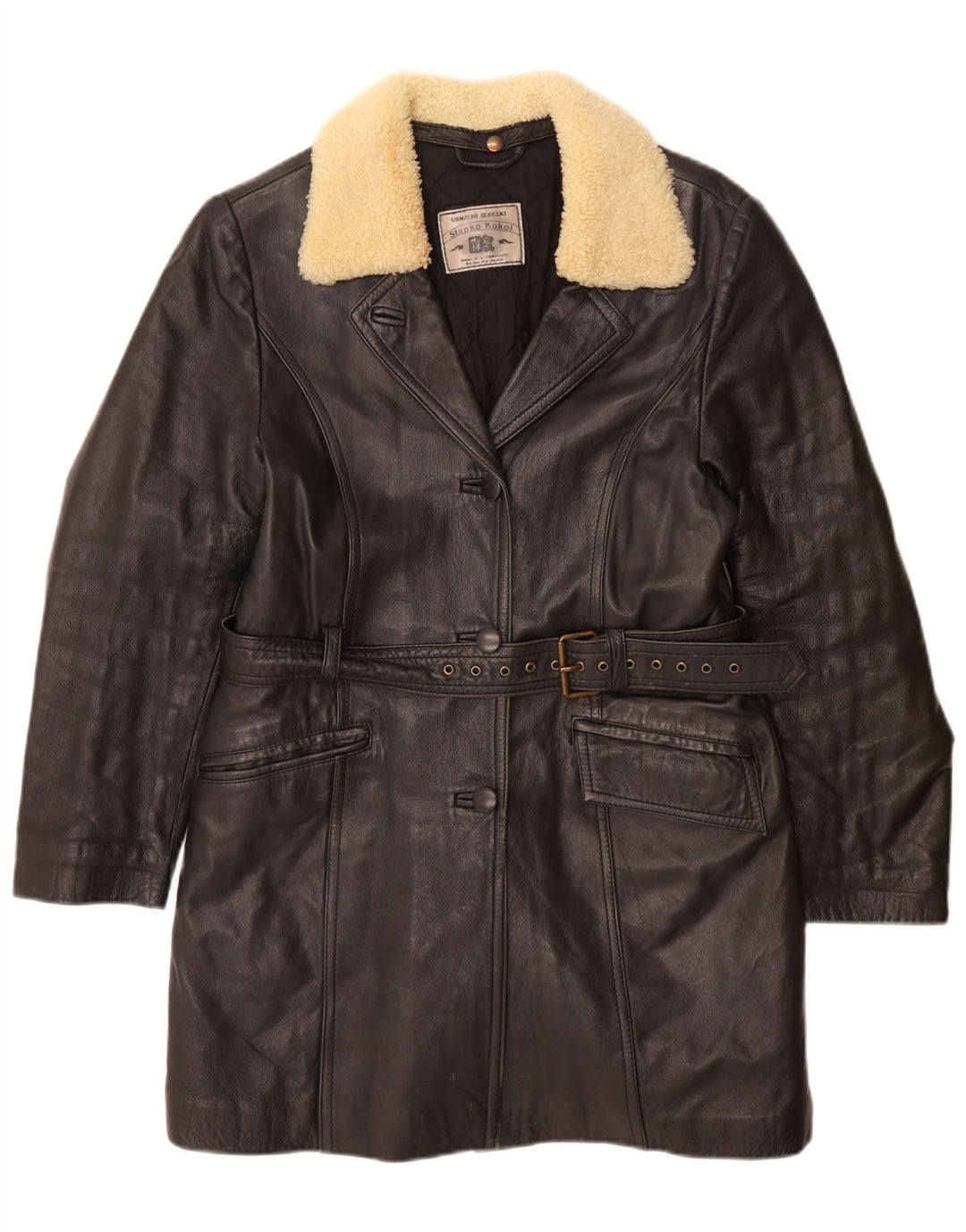 Cappotto vintage da donna UK 10 piccolo nero