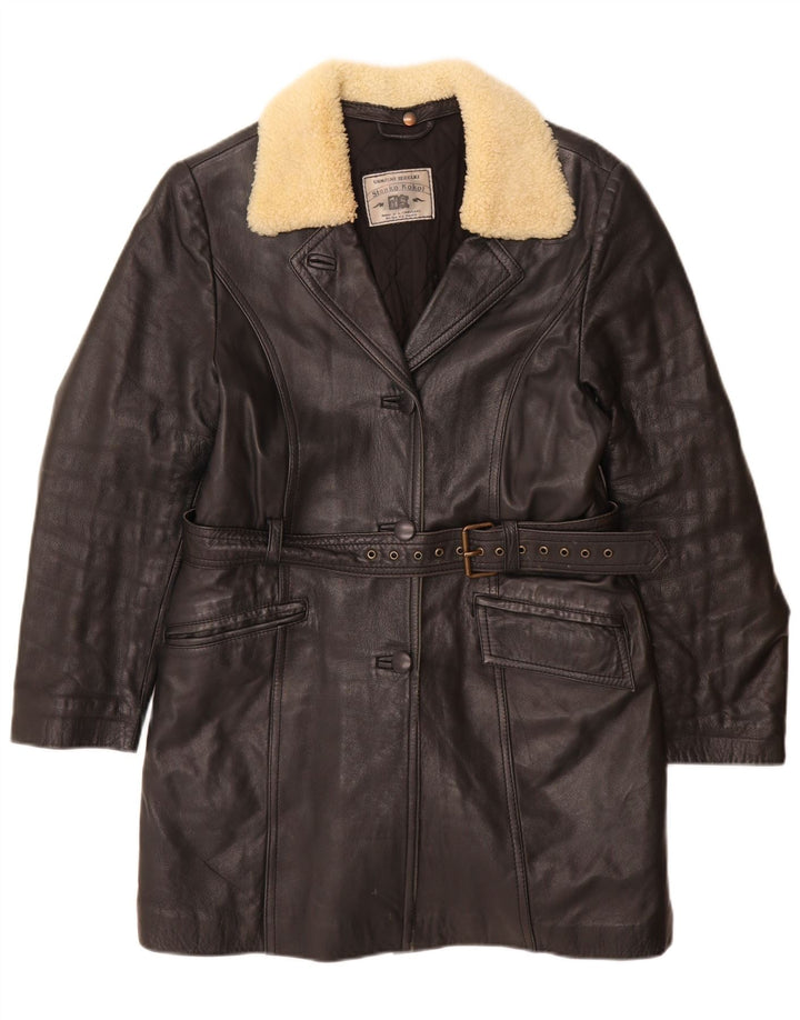 Cappotto vintage da donna UK 10 piccolo nero
