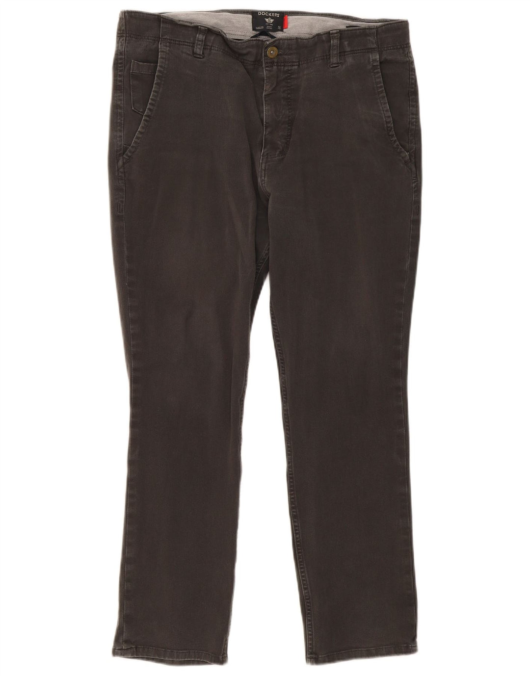 Pantaloni chino slim da uomo Dockers W34 L27 cotone grigio