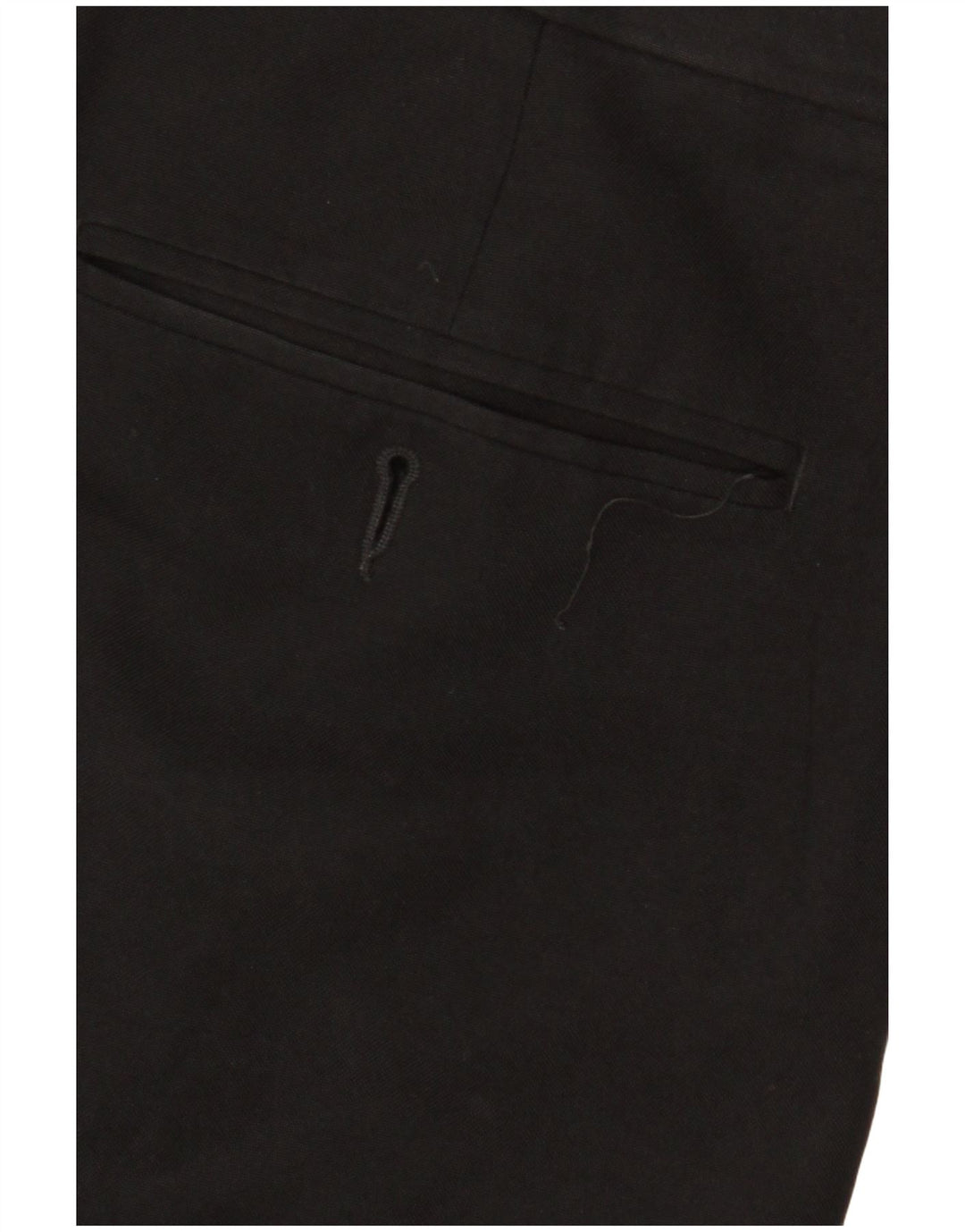 Pantaloni da abito con pegging da uomo Marks & Spencer W36 L31 poliestere nero