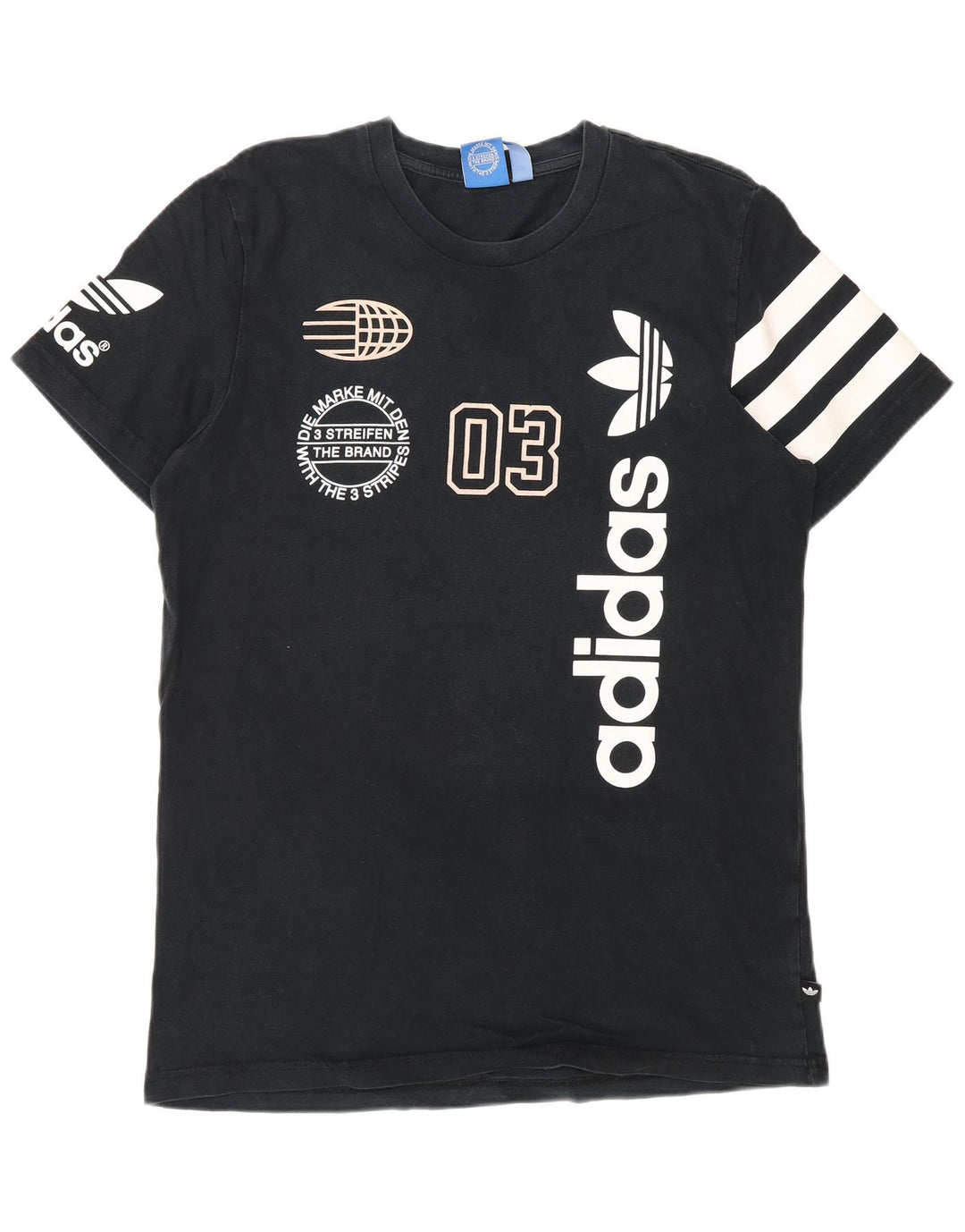 T-shirt grafica da uomo ADIDAS Top Large blu navy