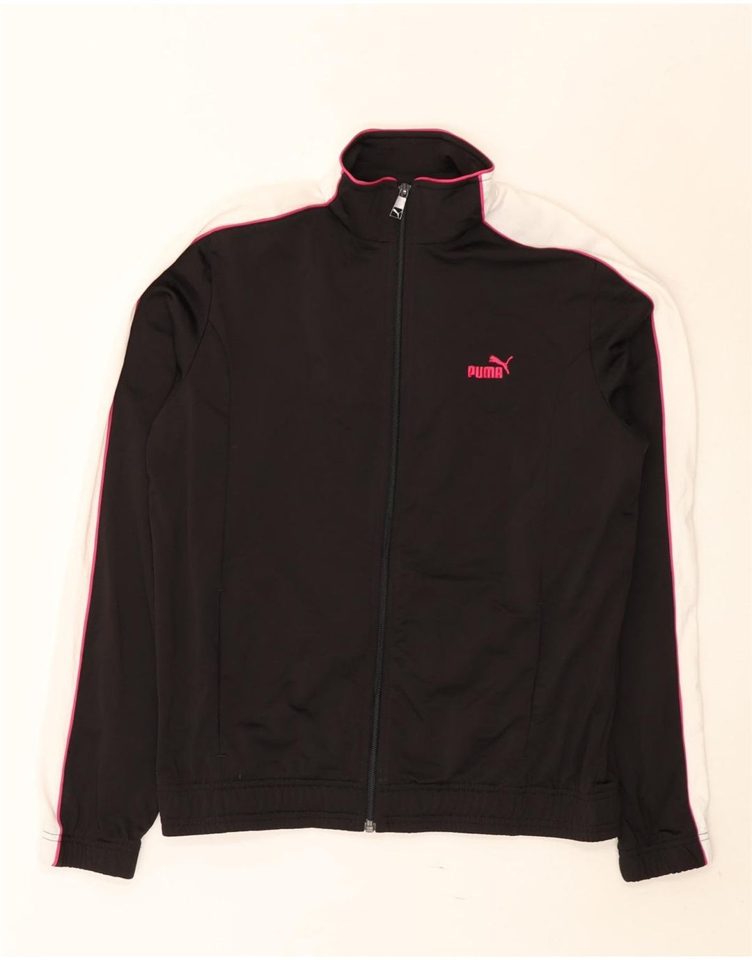 Giacca da tuta da donna Puma UK 16 grande poliestere nero