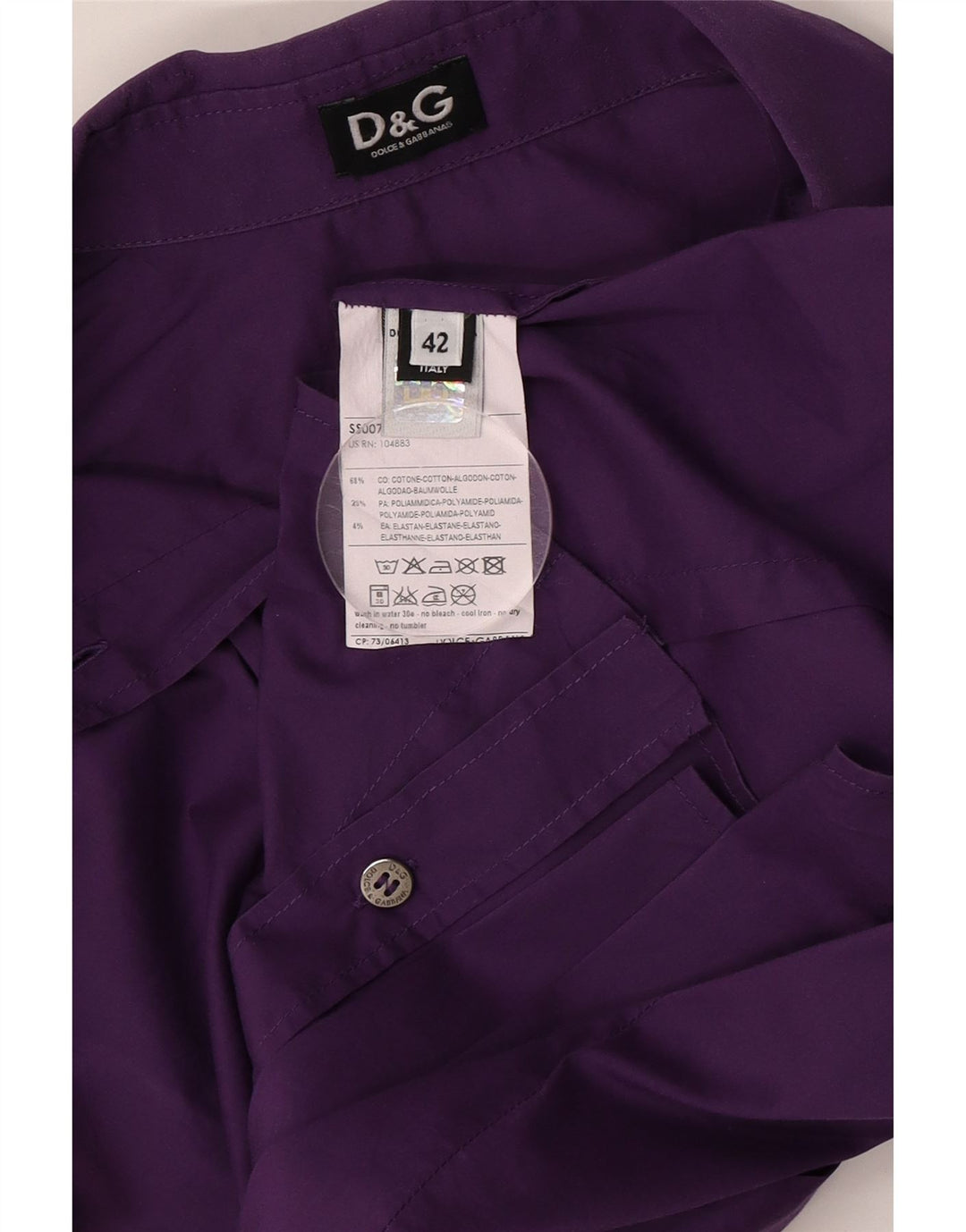 Camicia Donna Dolce & Gabbana IT 42 Cotone Viola Medio