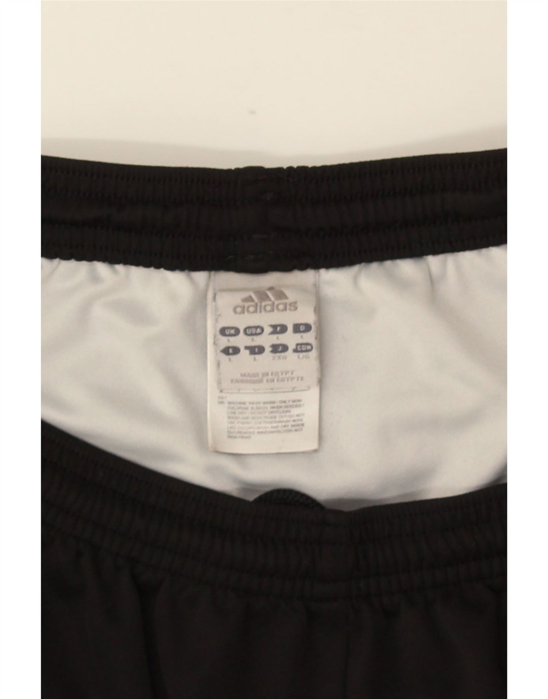 Pantaloncini sportivi Adidas Climalite da uomo grandi in poliestere nero