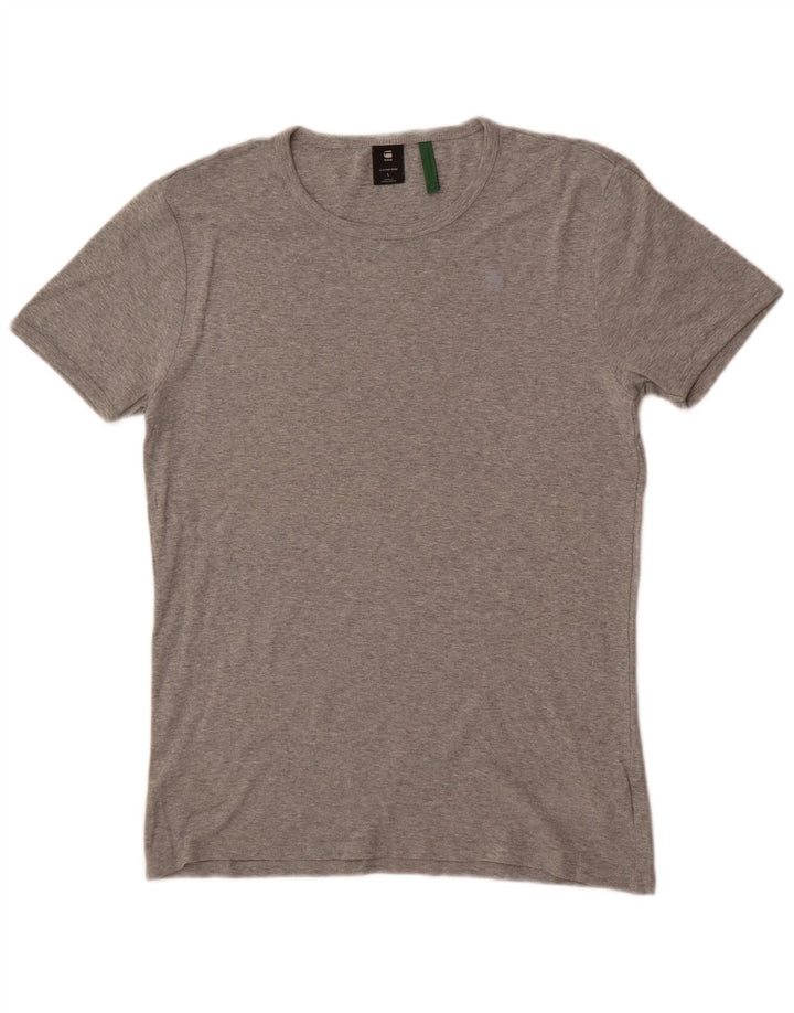 T-shirt da uomo G-Star Top grande in cotone chiazzato grigio