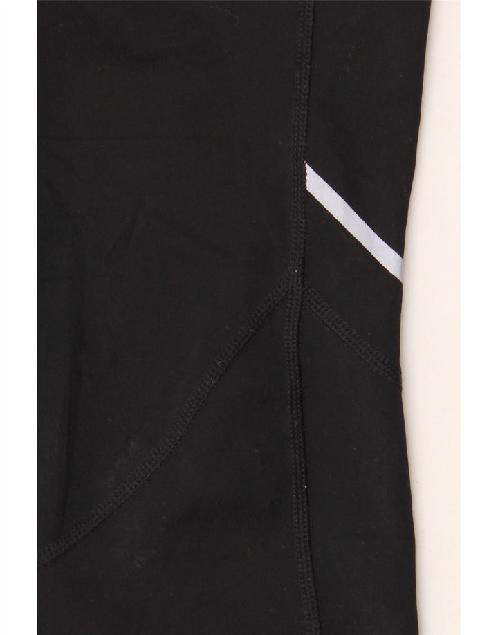 NEW BALANCE Womens Leggings UK 12 Medium  Black Vintage New Balance and Second-Hand New Balance from Messina Hembry 