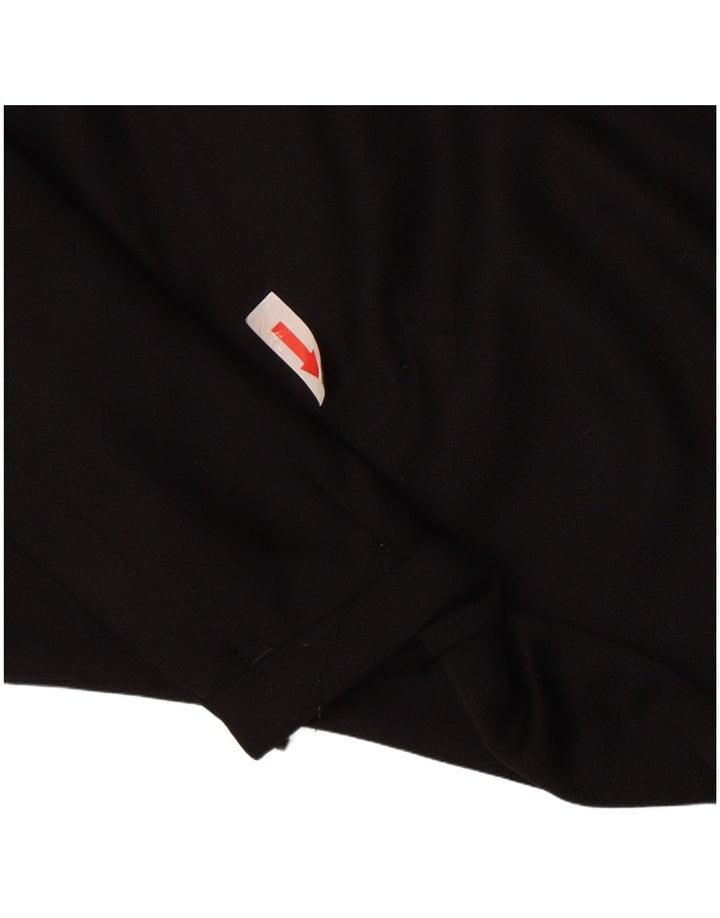 T-shirt Adidas Climalite da uomo, media, in poliestere nero