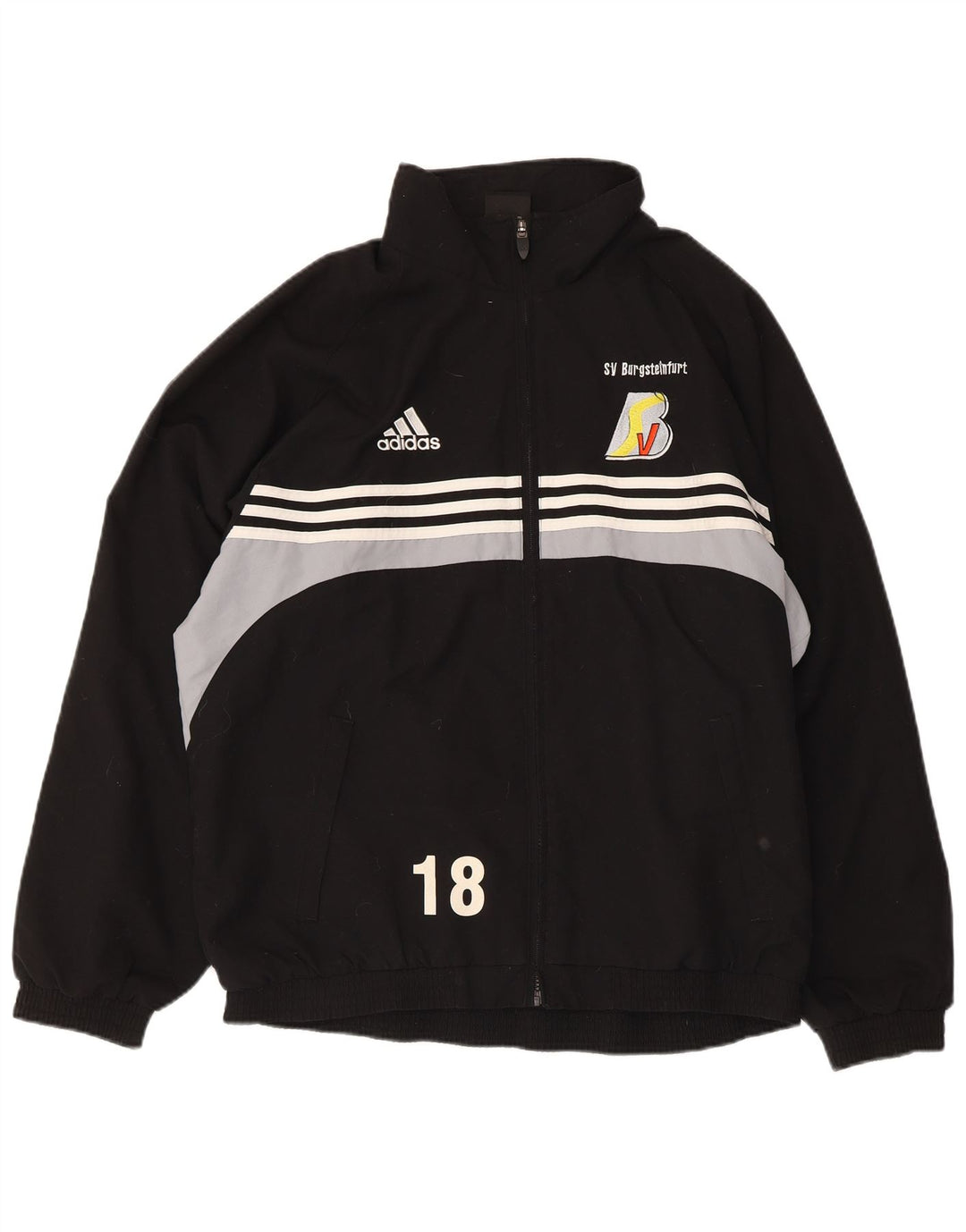 Giacca da tuta grafica da uomo Adidas IT 40/42 Medium Black Colourblock