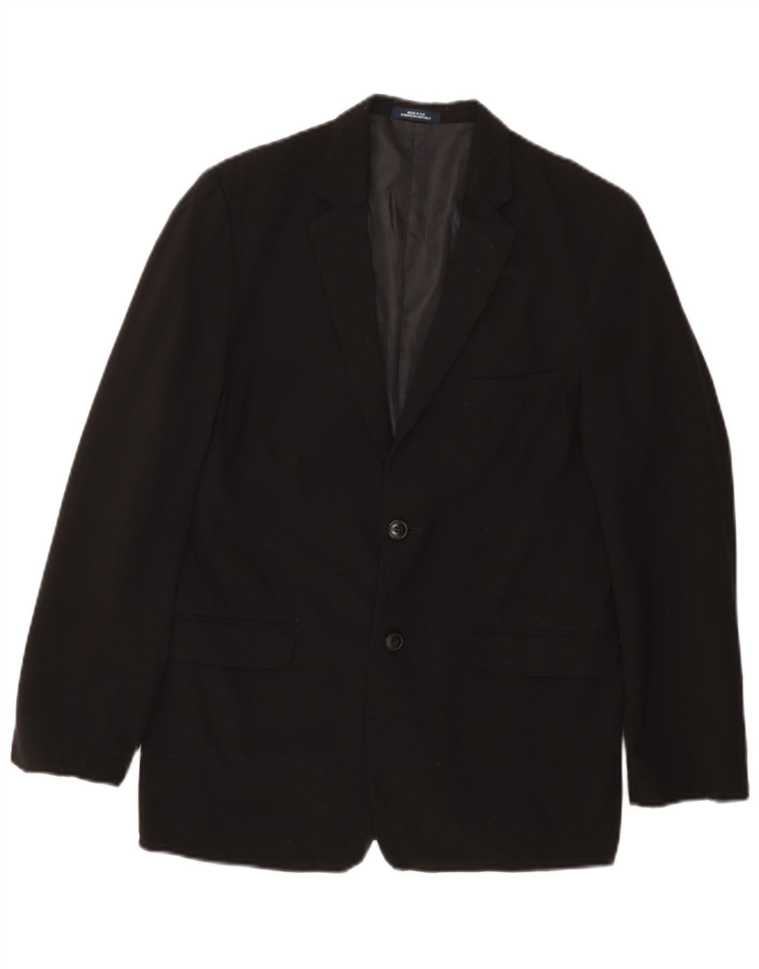 Giacca blazer a 2 bottoni VINTAGE da ragazzo 15-16 anni in poliestere nero