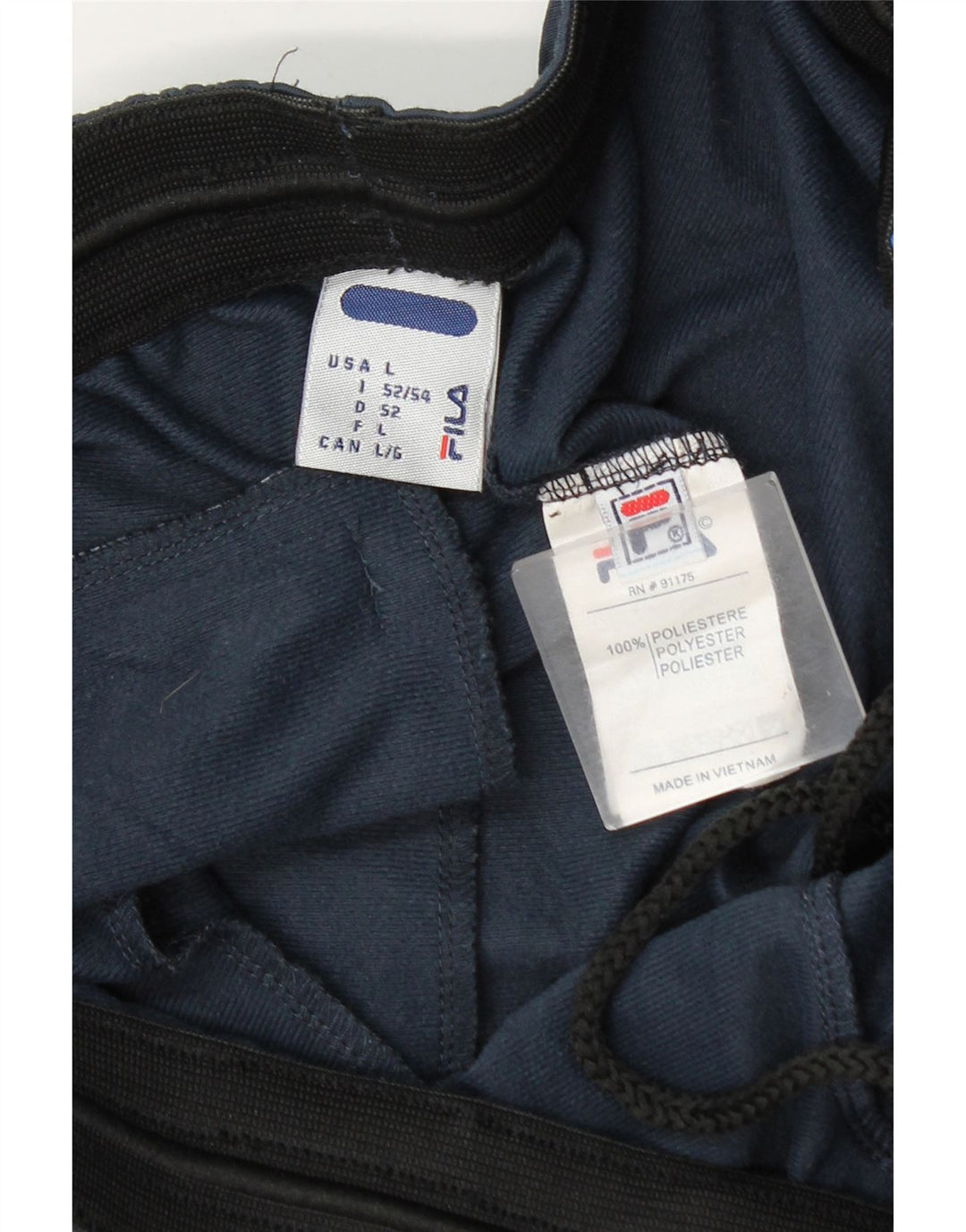 Pantaloni da tuta da uomo Fila IT 52/54 Large Blu Navy Colourblock
