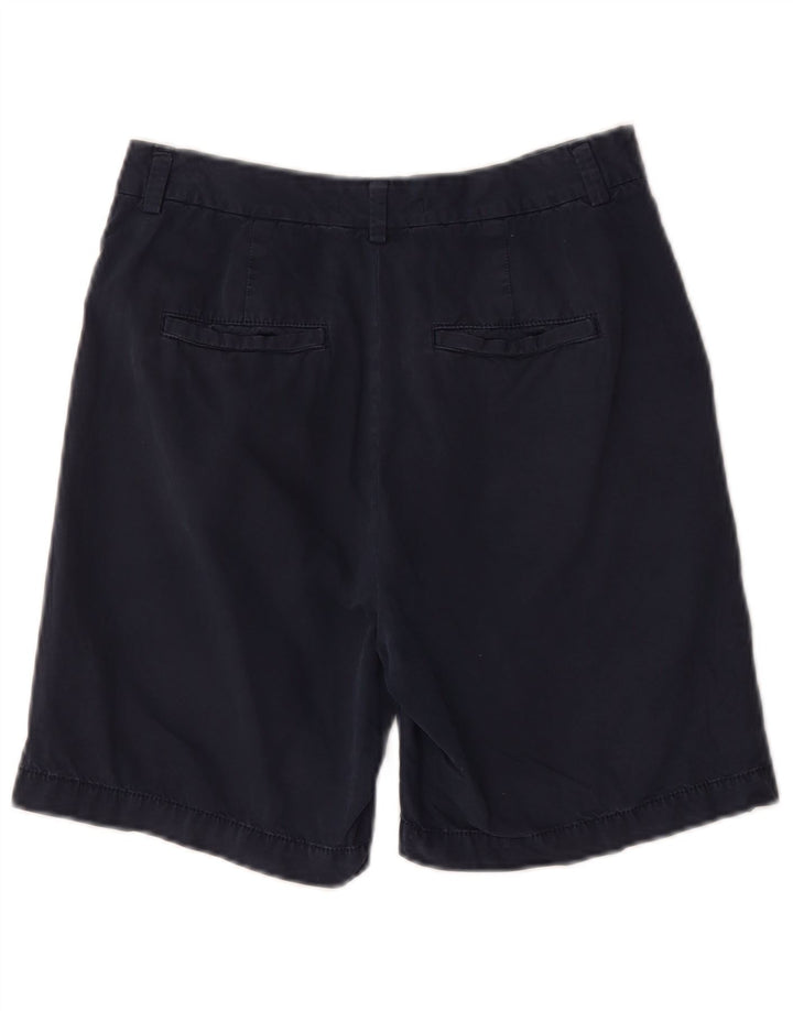 Pantaloncini chino a vita alta da donna Marks & Spencer W28 medio blu navy