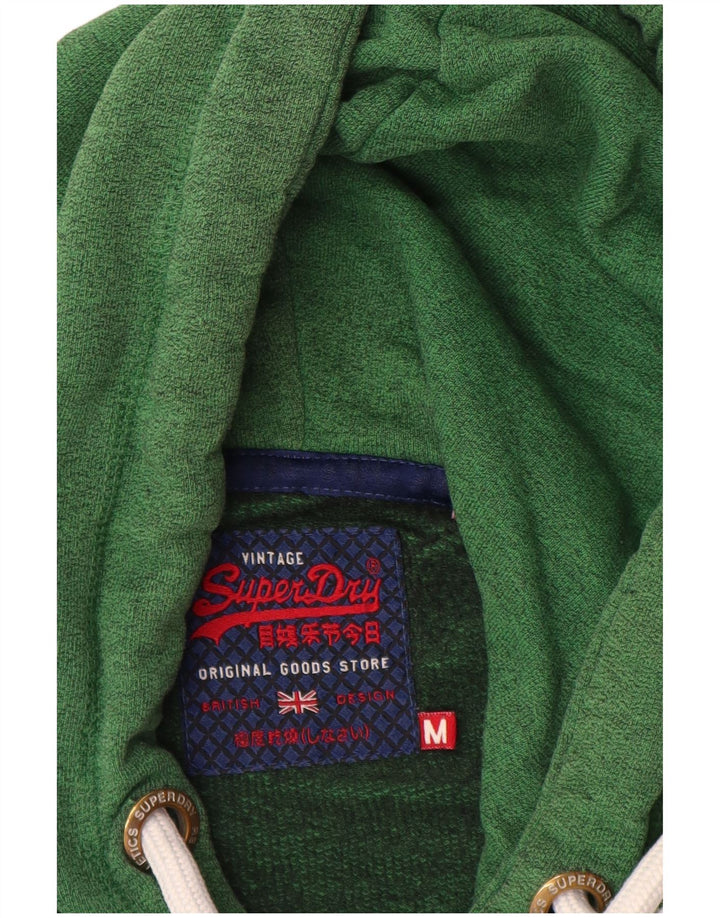 Maglione con cappuccio grafico da uomo Superdry in cotone verde medio
