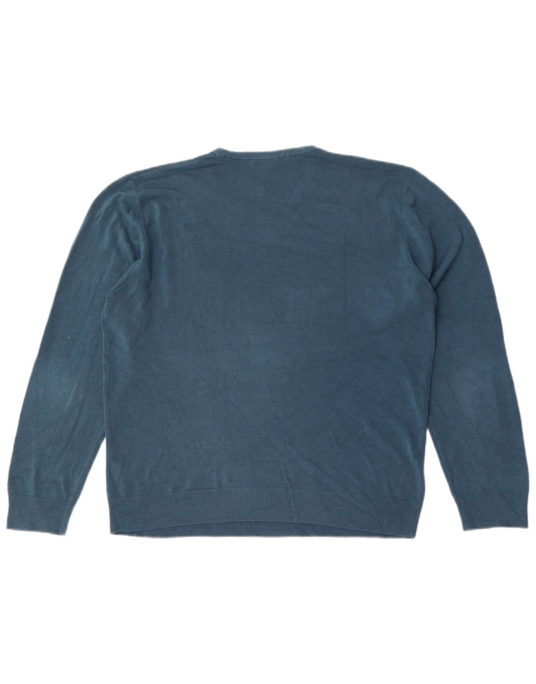 Maglione maglione girocollo da uomo Marks & Spencer grande acrilico blu