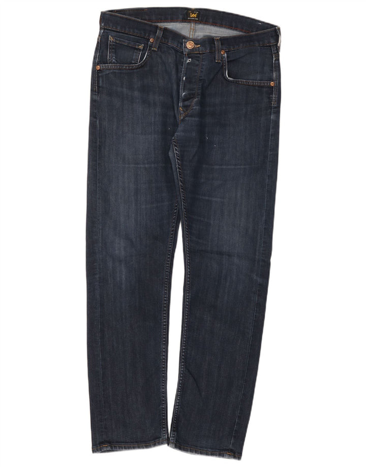 Jeans dritti Lee Daren da donna W33 L30 cotone blu navy