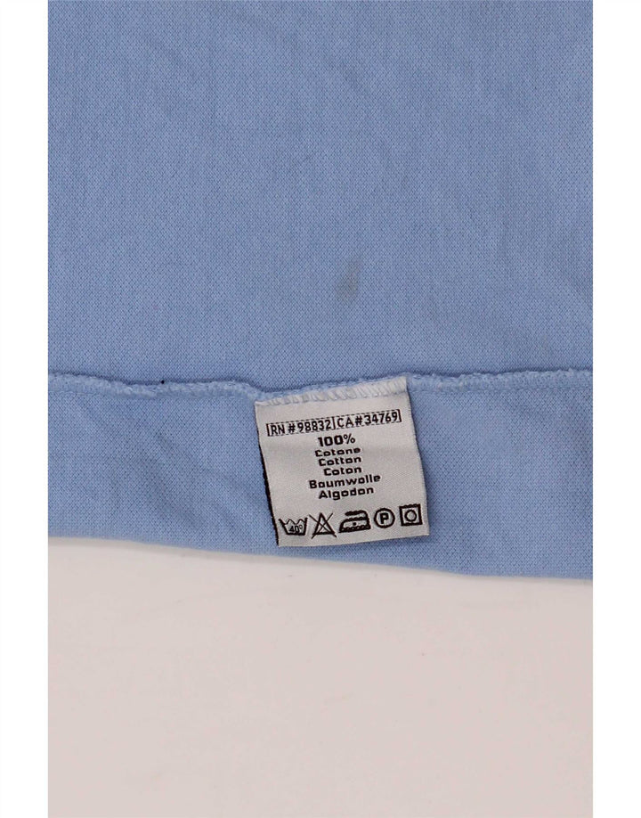 Polo Kappa Uomo Large Blu In Cotone