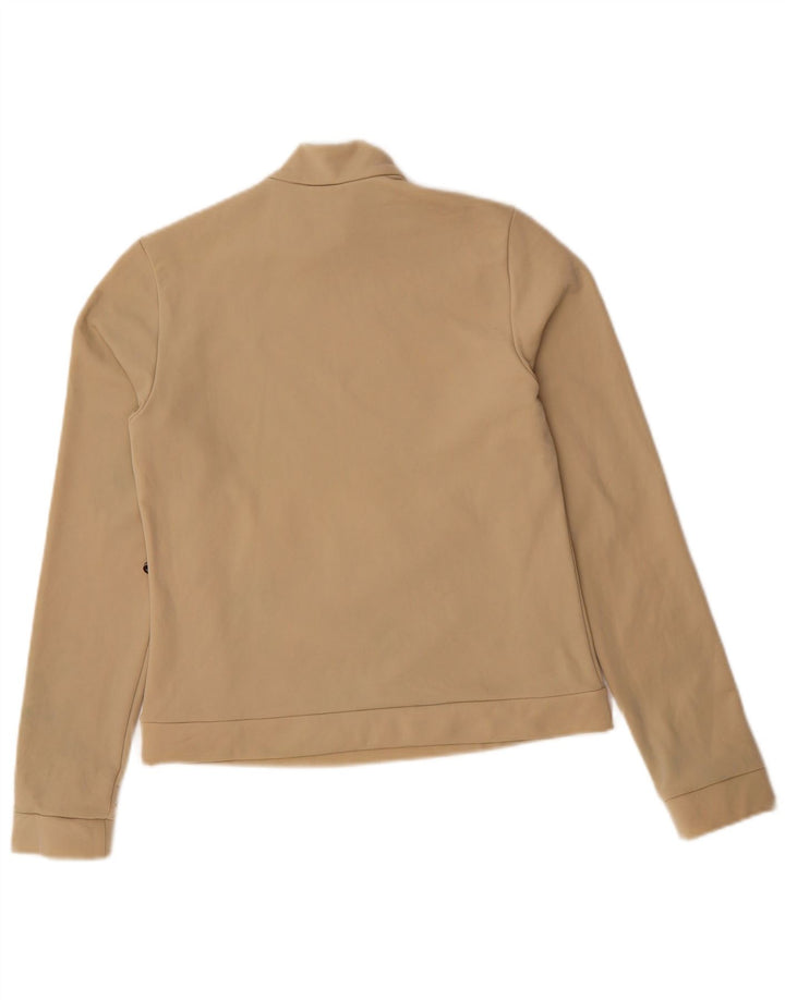 Felpa Fila da donna con zip e collo, maglione, UK 10, piccola, beige