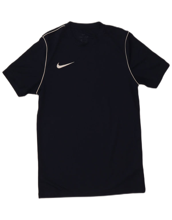 T-shirt Nike Dri Fit da uomo, piccola, in poliestere blu navy