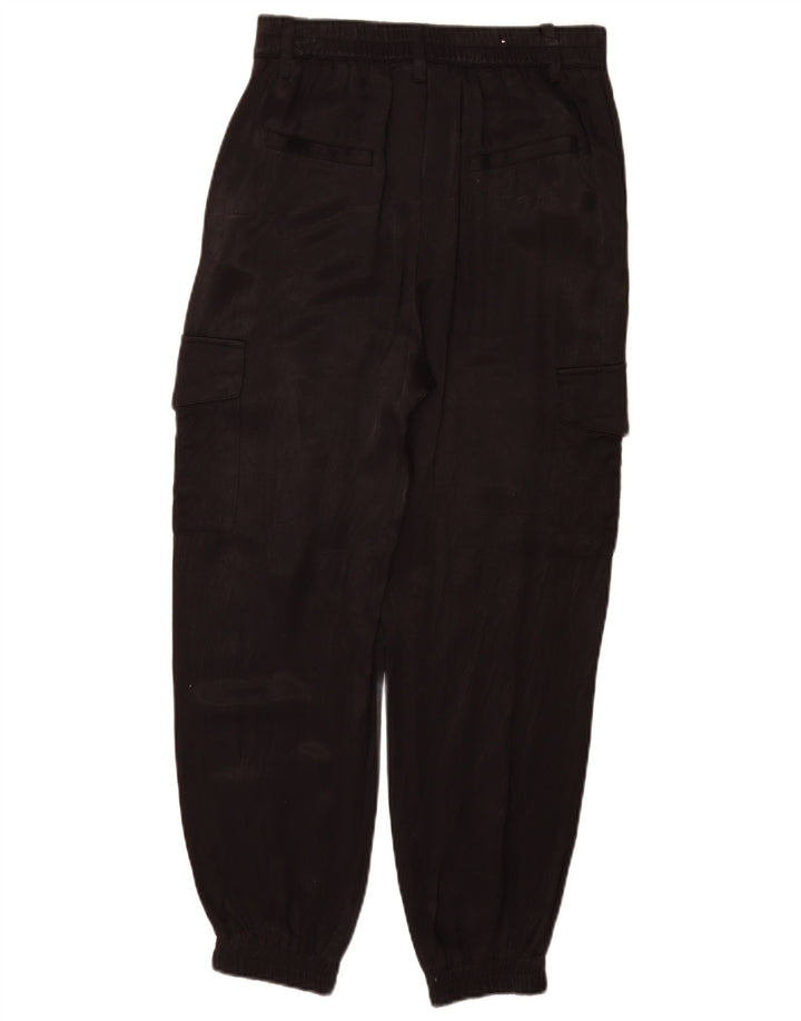 Pantaloni cargo da jogging da donna Zara piccoli W26 L28 neri