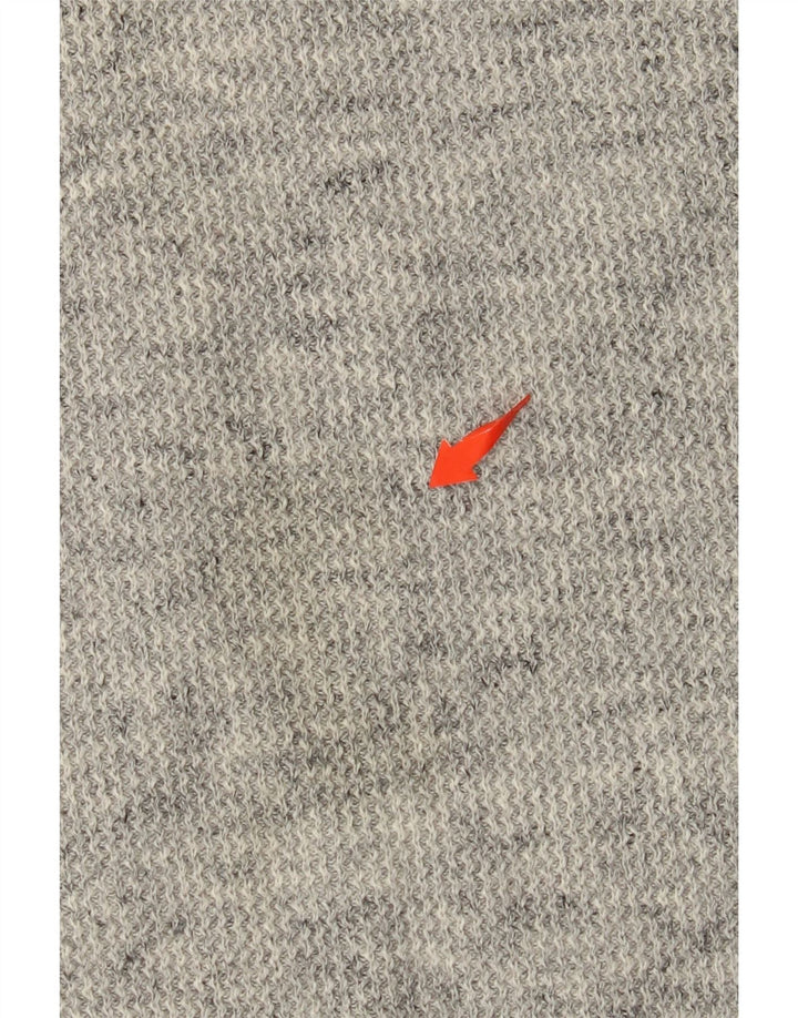 Maglione maglione girocollo da uomo SUPERDRY 3XL cotone chiazzato grigio