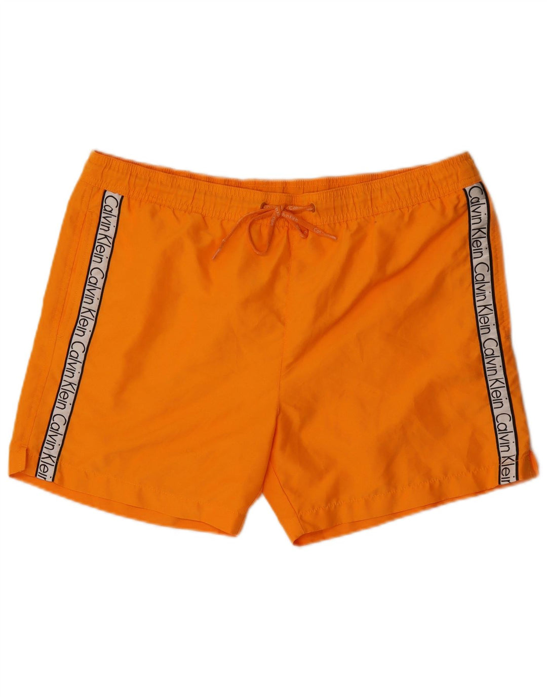 Pantaloncini da bagno con grafica da uomo Calvin Klein Medium Orange Colourblock